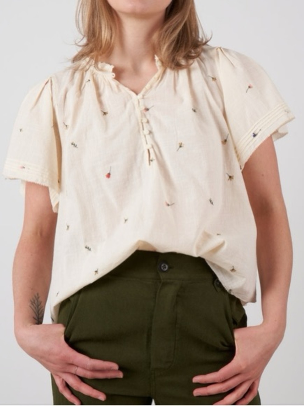 Dex Embroidered blouse, Small